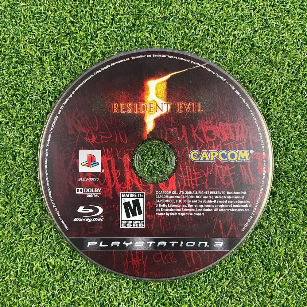 Resident Evil 5 (Sony PlayStation 3, 2009) PS3 Disc Only Tested Works